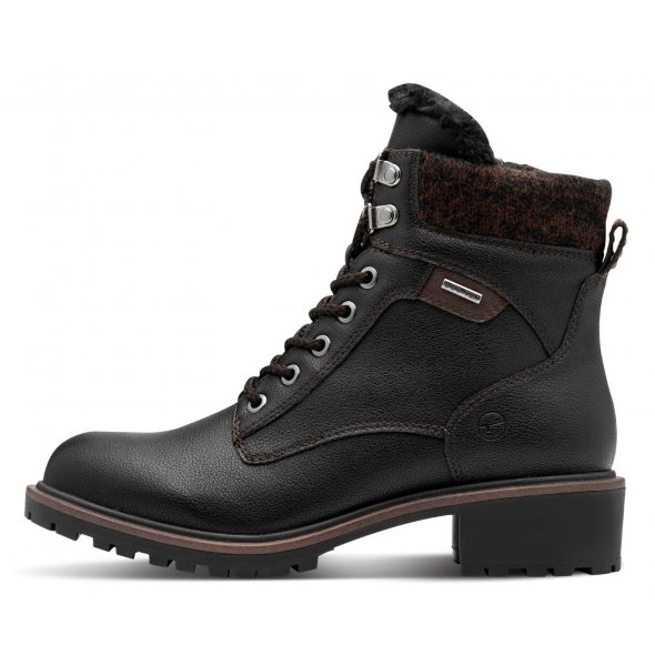 Tamaris Γυναικείο Αδιάβροχο Μποτάκι 1-26266-43 020 Black Matt