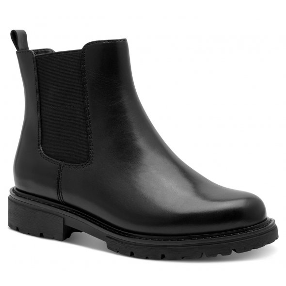 Jana 100% Comfort Γυναικείο Μποτάκι Flat 8-25700-45 001 Μαύρο