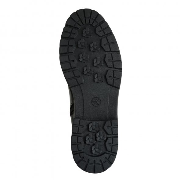 Jana 100% Comfort Δερμάτινη Μπότα 8-25702-45 001 Μαύρο