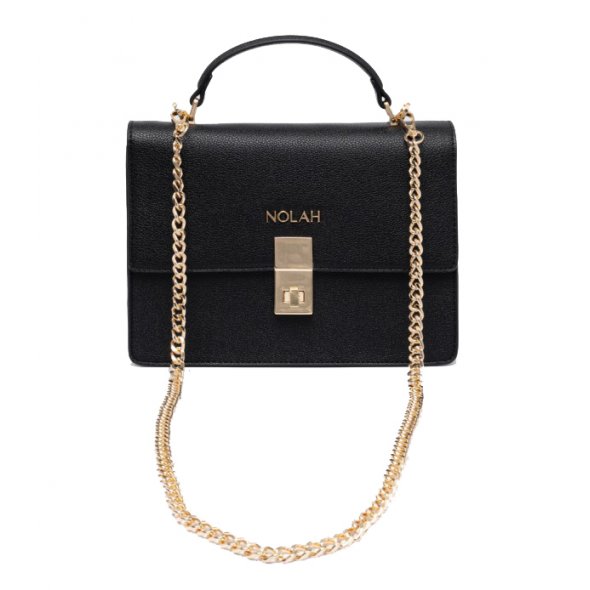 Nolah Γυναικεία Τσάντα Sevile Black Light Gold