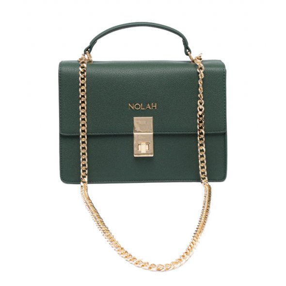 Nolah Γυναικεία Τσάντα Sevile Dark Green Light Gold