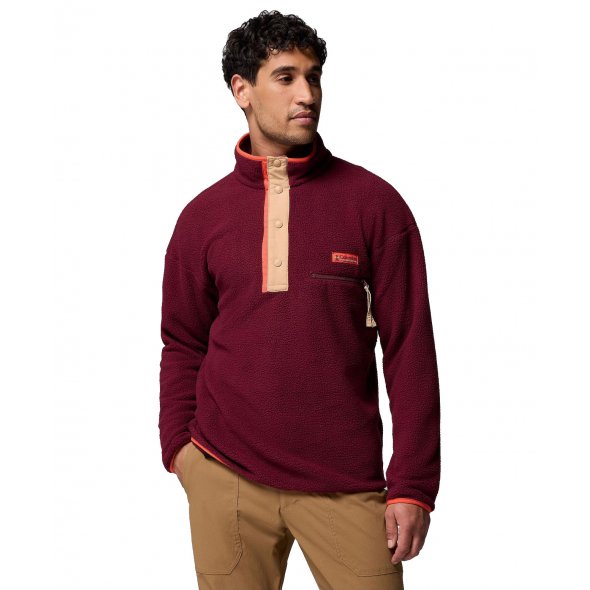 Columbia Ανδρική μπλούζα Helvetia™ II Half Snap Fleece 2090891 624 Μπορντώ