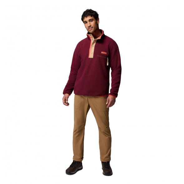 Columbia Ανδρική μπλούζα Helvetia™ II Half Snap Fleece 2090891 624 Μπορντώ