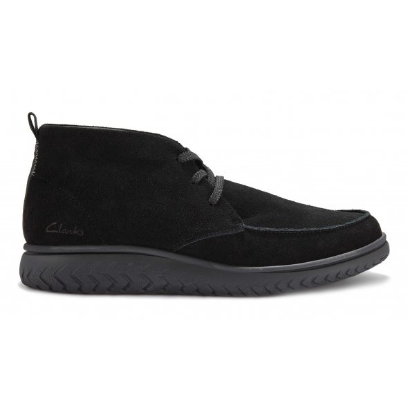 Clarks Ανδρικό Δερμάτινο Μποτάκι RelaxLite Moc 26184688 Black Suede