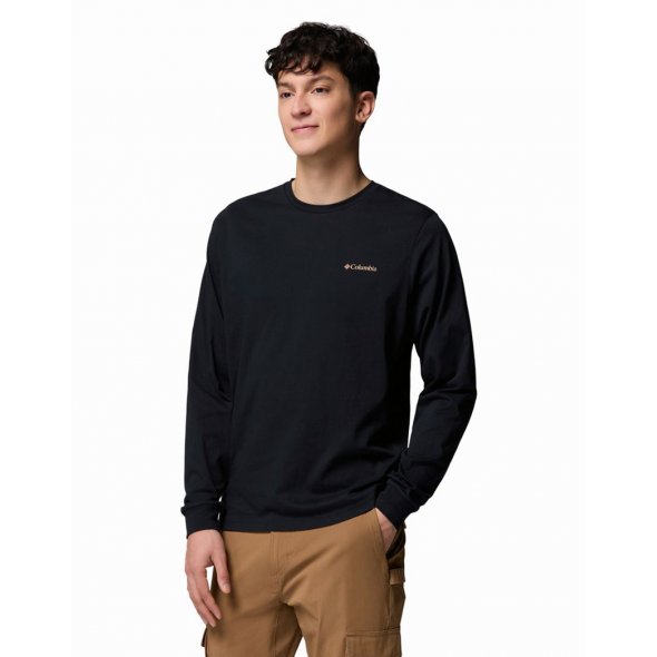 Columbia Ανδρική Μπλούζα CSC™ Seasonal Logo LS Tee 2013545 007 Μαύρο