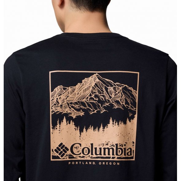 Columbia Ανδρική Μπλούζα CSC™ Seasonal Logo LS Tee 2013545 007 Μαύρο
