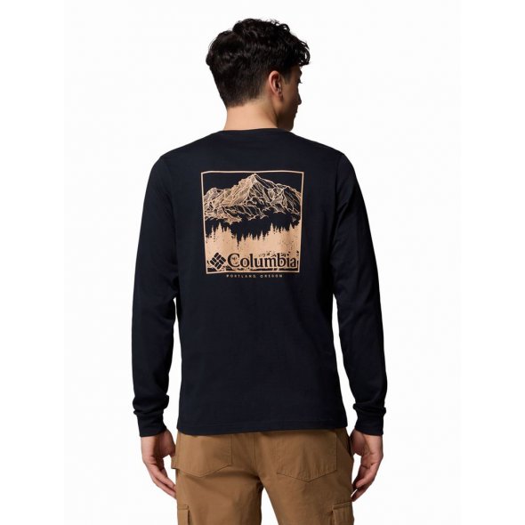 Columbia Ανδρική Μπλούζα CSC™ Seasonal Logo LS Tee 2013545 007 Μαύρο