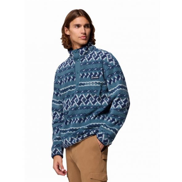 Columbia Ανδρική Μπλούζα Helvetia™ II Printed Half Snap Fleece 2098461 429 Μπλε