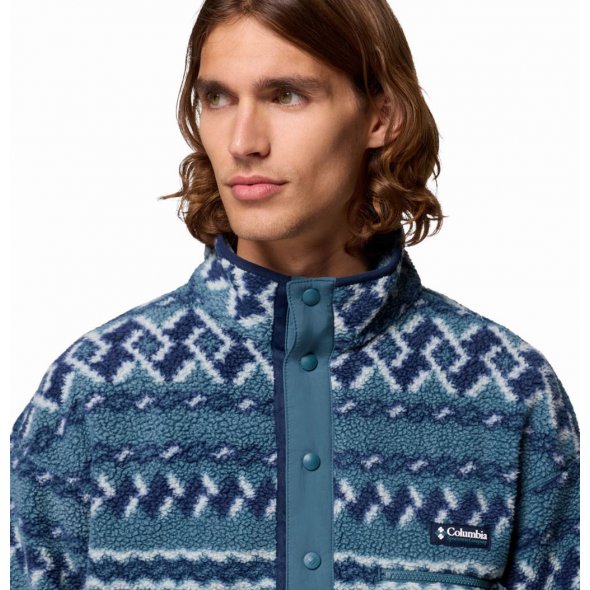 Columbia Ανδρική Μπλούζα Helvetia™ II Printed Half Snap Fleece 2098461 429 Μπλε