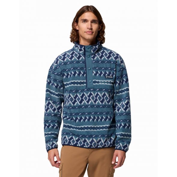 Columbia Ανδρική Μπλούζα Helvetia™ II Printed Half Snap Fleece 2098461 429 Μπλε