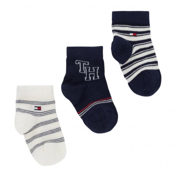 Tommy Hilfiger Σετ 3 Ζευγάρια Παιδικές Κάλτσες 701236342 002 Μπλε