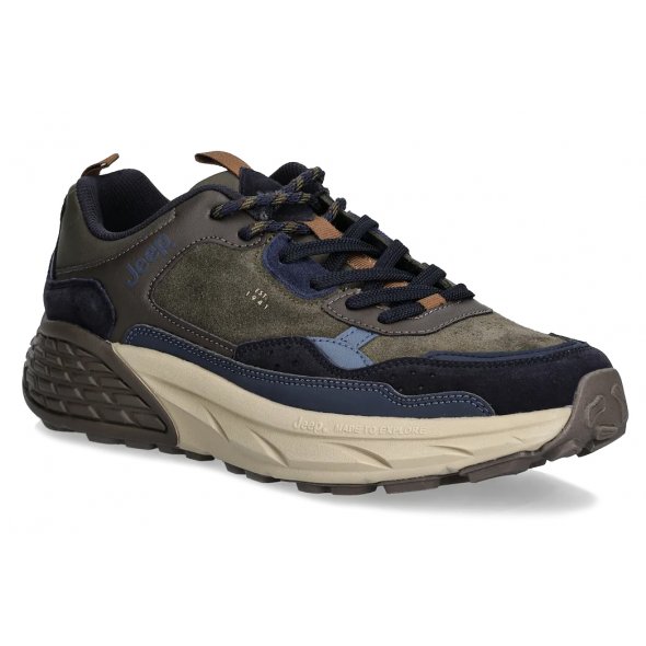Jeep Ανδρικό Δερμάτινο Sneaker Groove JM52070A 280 Catfish