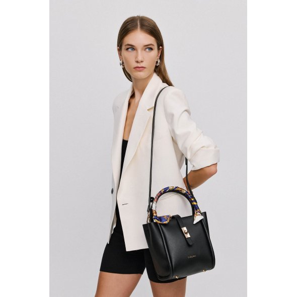 Nolah Γυναικεία Τσάντα Bridgerton Black Light Gold