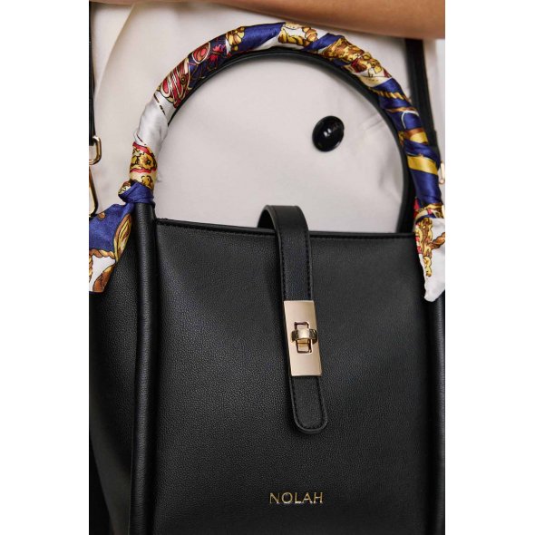 Nolah Γυναικεία Τσάντα Bridgerton Black Light Gold