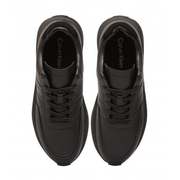 Calvin Klein Ανδρικό Δερμάτινο Sneaker HM0HM01957 0GJ Μαύρο