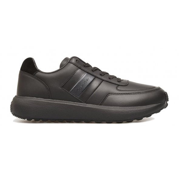 Calvin Klein Ανδρικό Δερμάτινο Sneaker HM0HM01957 0GJ Μαύρο