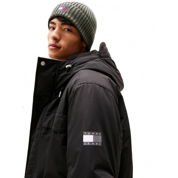 Tommy Hilfiger Jeans Ανδρικό Αδιάβροχο Parka DM0DM22251 BDS Μαύρο
