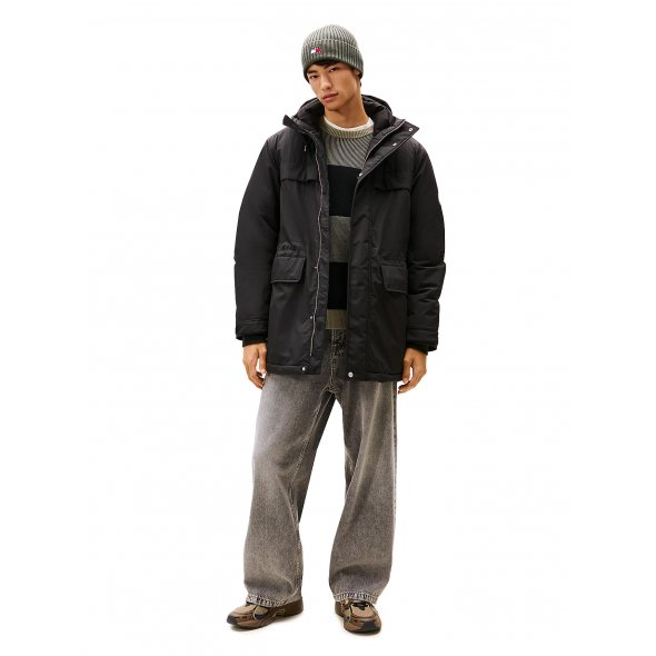 Tommy Hilfiger Jeans Ανδρικό Αδιάβροχο Parka DM0DM22251 BDS Μαύρο