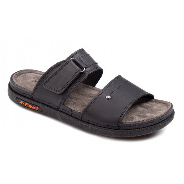 Apostolidis Shoes Ανδρική Παντόφλα A85 Μαύρο