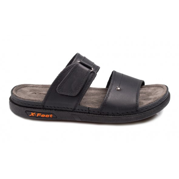 Apostolidis Shoes Ανδρική Παντόφλα A85 Μαύρο