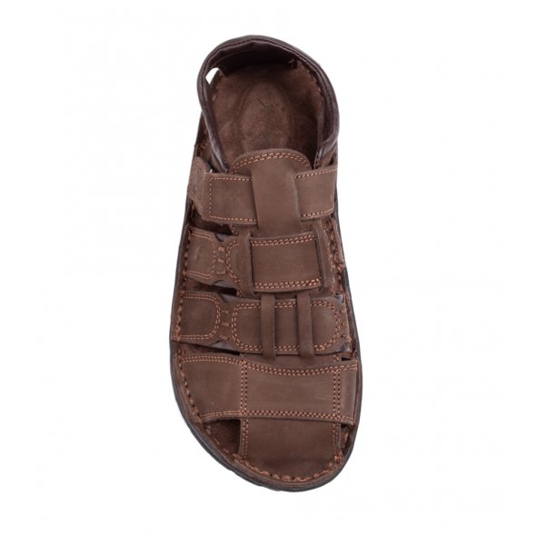 Apostolidis Shoes Ανδρικό Πέδιλο A88 Καφέ