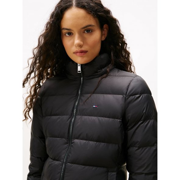 Tommy Hilfiger Essential Hooded Down Coat DW0DW18864 BDS Μαύρο