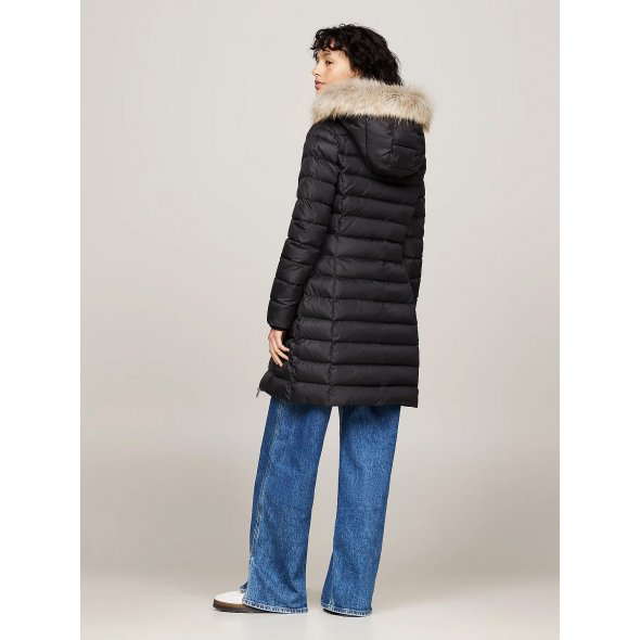 Tommy Hilfiger Essential Hooded Down Coat DW0DW18864 BDS Μαύρο