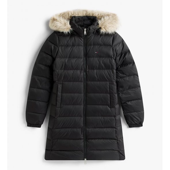 Tommy Hilfiger Essential Hooded Down Coat DW0DW18864 BDS Μαύρο