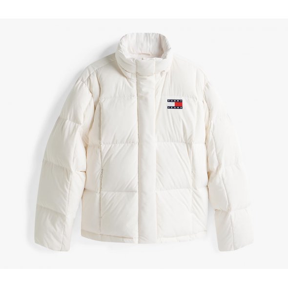 Tommy Hilfiger Alaska Grid Down Jacket DW0DW21623 YBH Λευκό