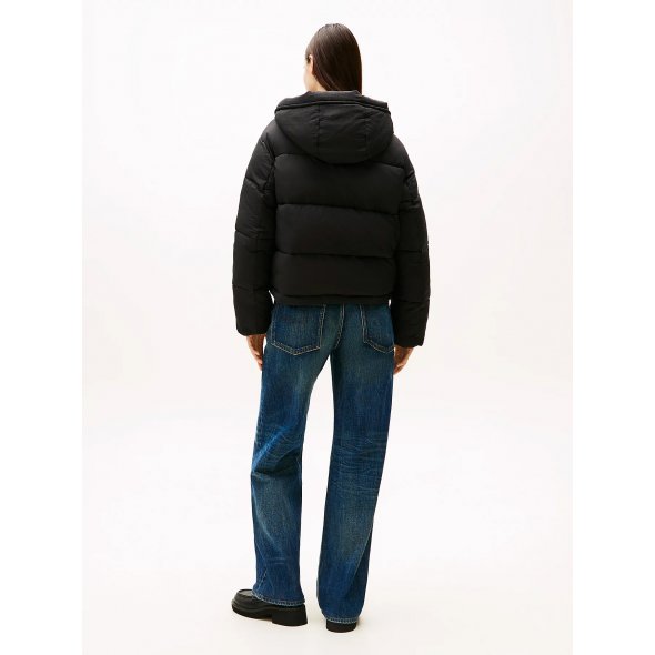 Tommy Hilfiger Hooded Puffer Jacket DW0DW21625 BDS Μαύρο