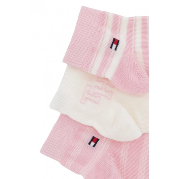Tommy Hilfiger Σετ 3 Ζευγάρια Παιδικές Κάλτσες 701236342 001 Ροζ