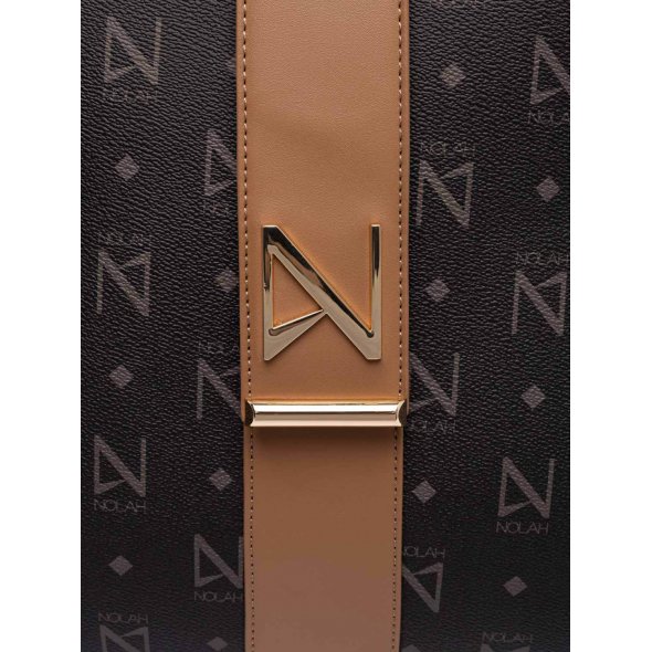 Nolah Γυναικεία Τσάντα Heron Brown Light Gold