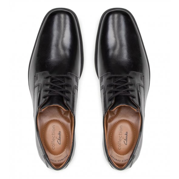 Clarks Tilden Plain 26110350 Black Leather