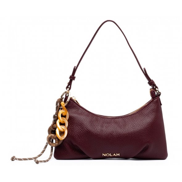 Nolah Γυναικεία Τσάντα Lina Burgundy Light Gold