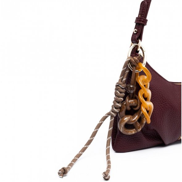 Nolah Γυναικεία Τσάντα Lina Burgundy Light Gold