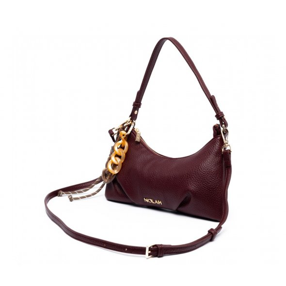 Nolah Γυναικεία Τσάντα Lina Burgundy Light Gold