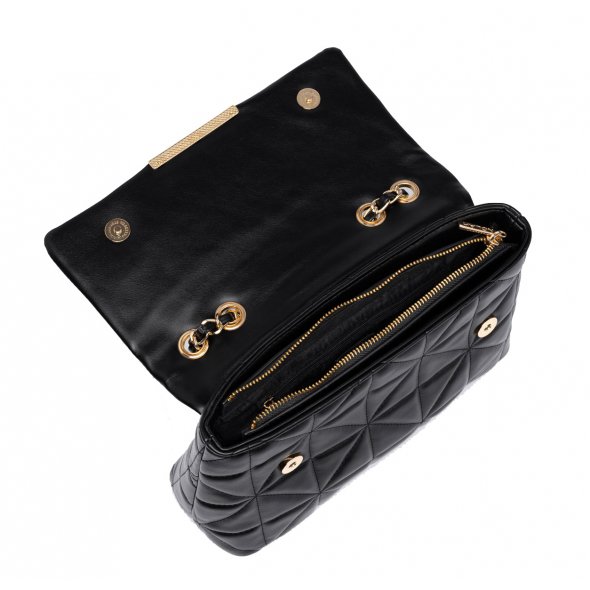 Nolah Γυναικεία Τσάντα Mafalda Black Light Gold