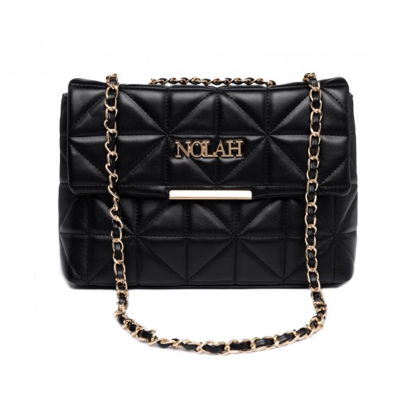 Nolah Γυναικεία Τσάντα Mafalda Black Light Gold