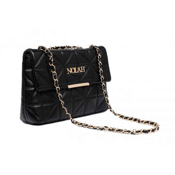 Nolah Γυναικεία Τσάντα Mafalda Black Light Gold