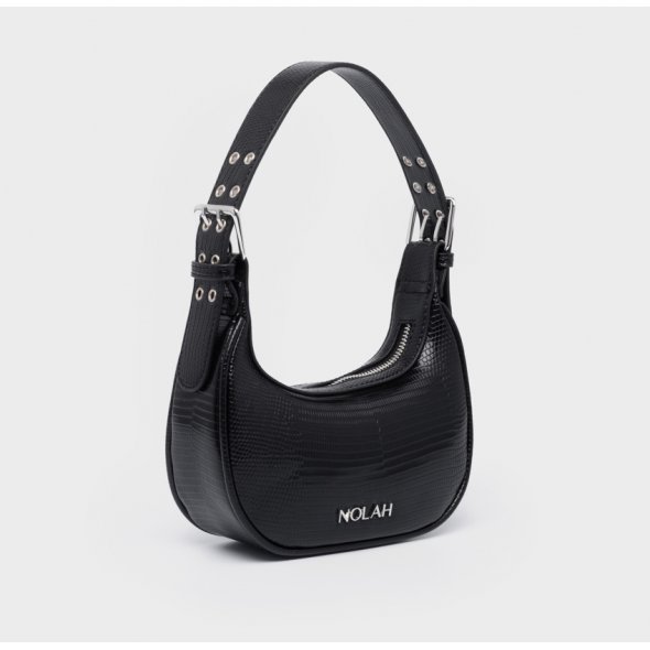 Nolah Γυναικεία Τσάντα Tiny Black Silver