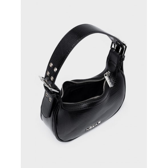 Nolah Γυναικεία Τσάντα Tiny Black Silver