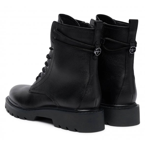 Tamaris Δερμάτινο Μποτάκι 1-25219-45 001 Μαύρο