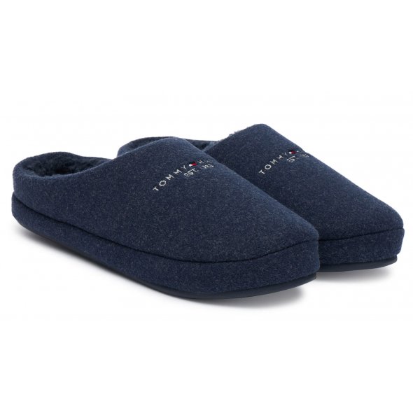 Tommy Hilfiger Ανδρική Παντόφλα Σπιτιού FM0FM05614 DW5 Μπλε