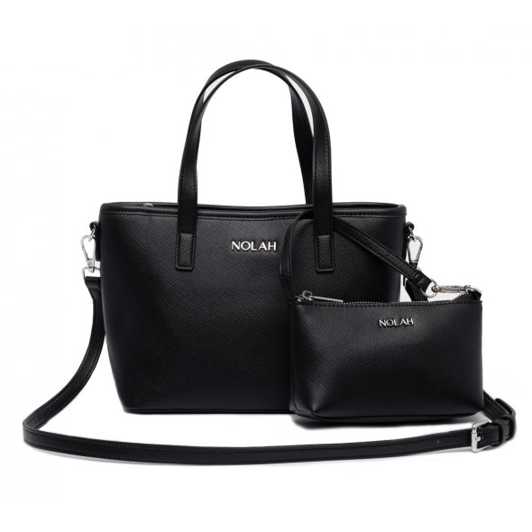 Nolah Γυναικεία Τσάντα Roma Black Silver