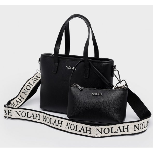 Nolah Γυναικεία Τσάντα Roma Black Silver