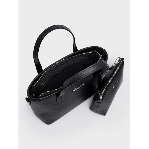 Nolah Γυναικεία Τσάντα Roma Black Silver
