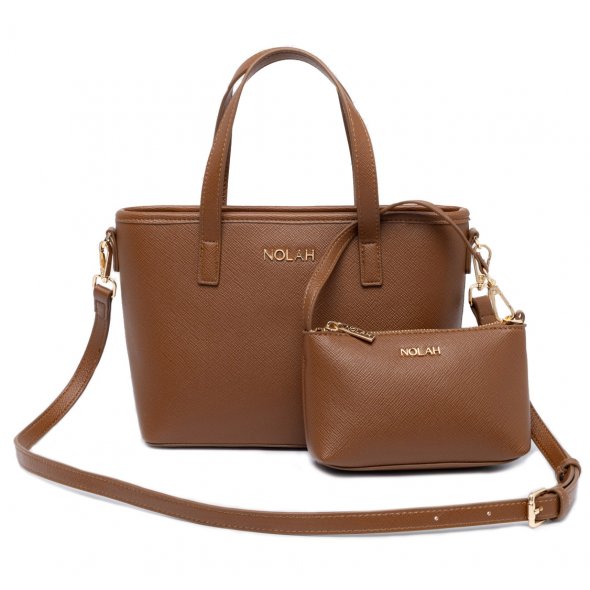 Nolah Γυναικεία Τσάντα Roma Brown Light Gold