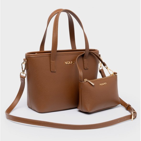 Nolah Γυναικεία Τσάντα Roma Brown Light Gold