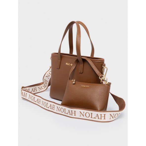 Nolah Γυναικεία Τσάντα Roma Brown Light Gold
