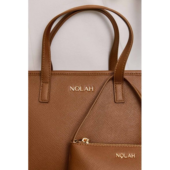 Nolah Γυναικεία Τσάντα Roma Brown Light Gold